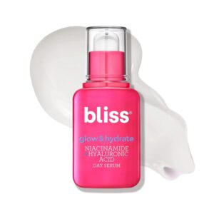 Bliss Glow & Hydrate Serum - Niacinamide + Hyaluronic Acid Serum - 1 Fl Oz - Improves Dullness, Hydrates, Replenishes & Defends Skin - Lightweight Hydration - Clean - Vegan &...